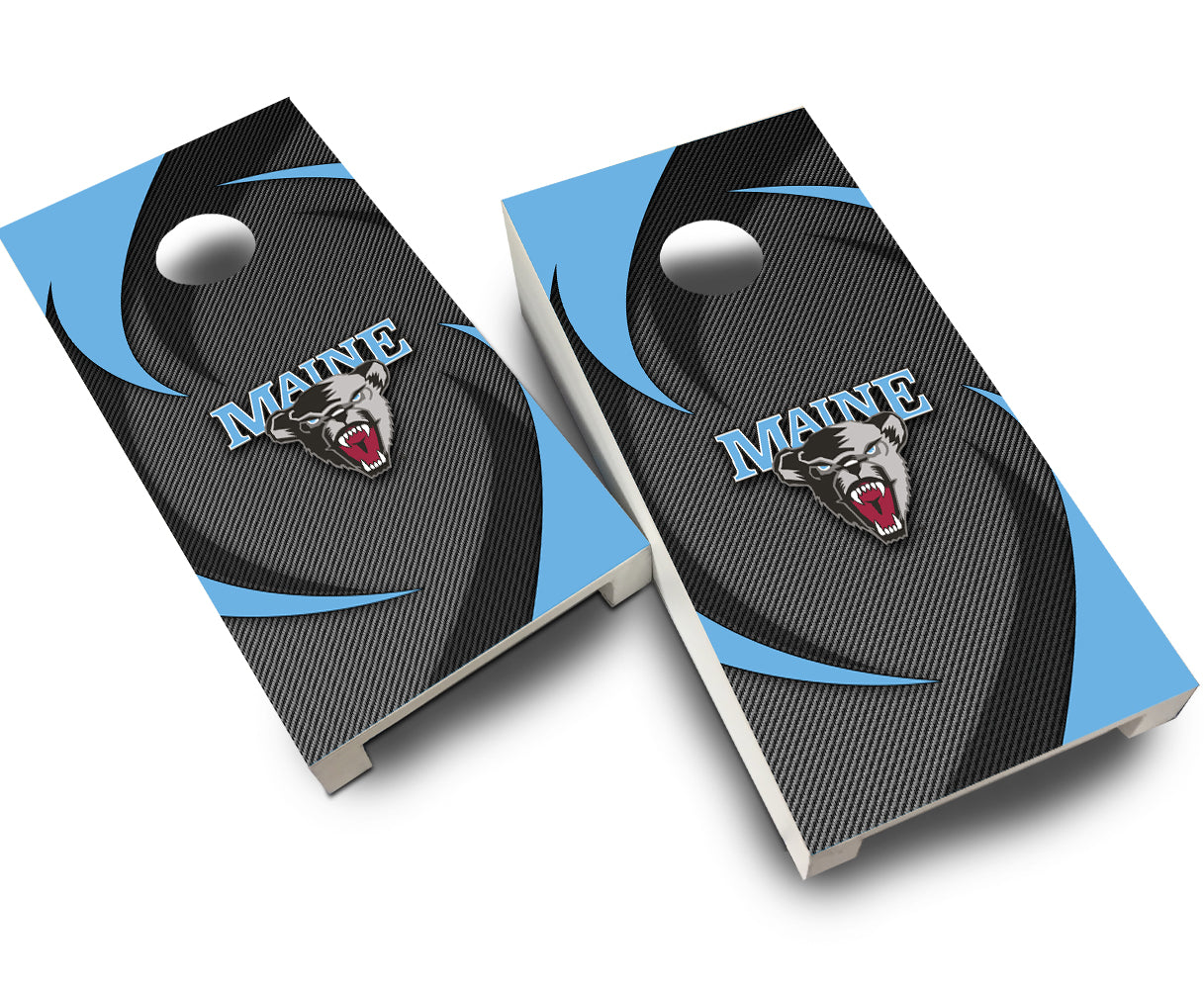 Maine Swoosh' Tabletop Cornhole Boards –