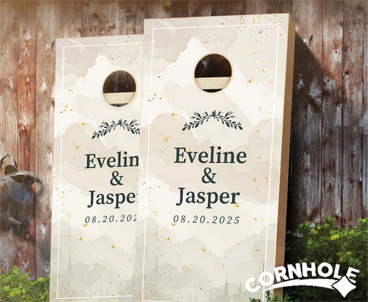 "Creative Storybook Wedding" Cornhole Boards