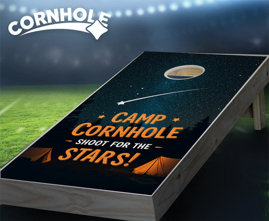 "Camp Cornhole - Shoot for the Stars" Cornhole Boards