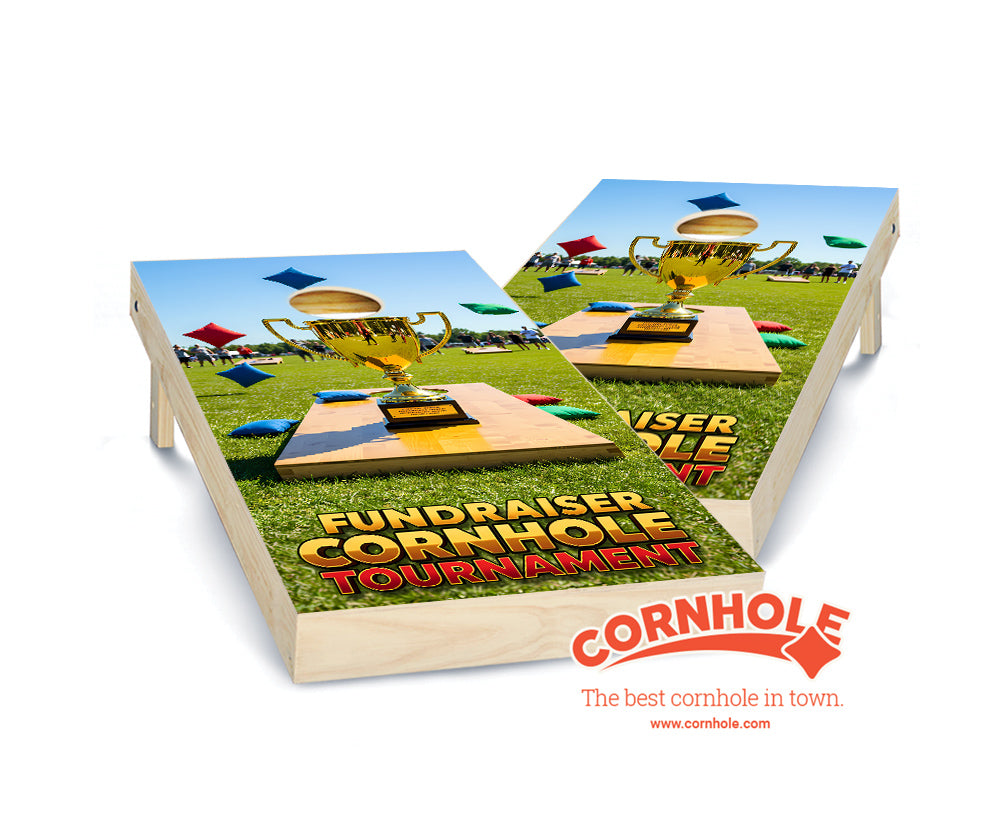 "Fundraiser Cornhole Tournament" Cornhole Boards