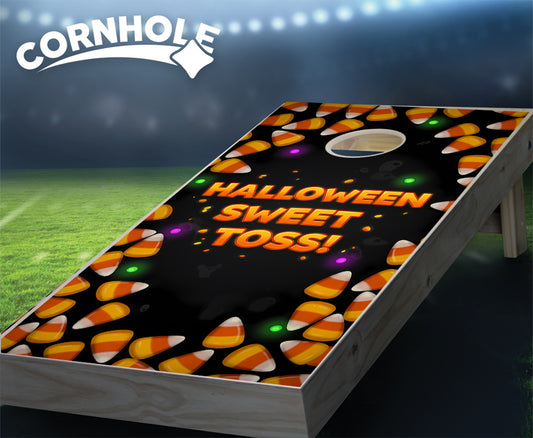 "Halloween Sweet Toss" Cornhole Boards