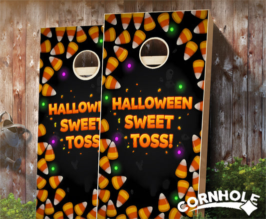 "Halloween Sweet Toss" Cornhole Boards