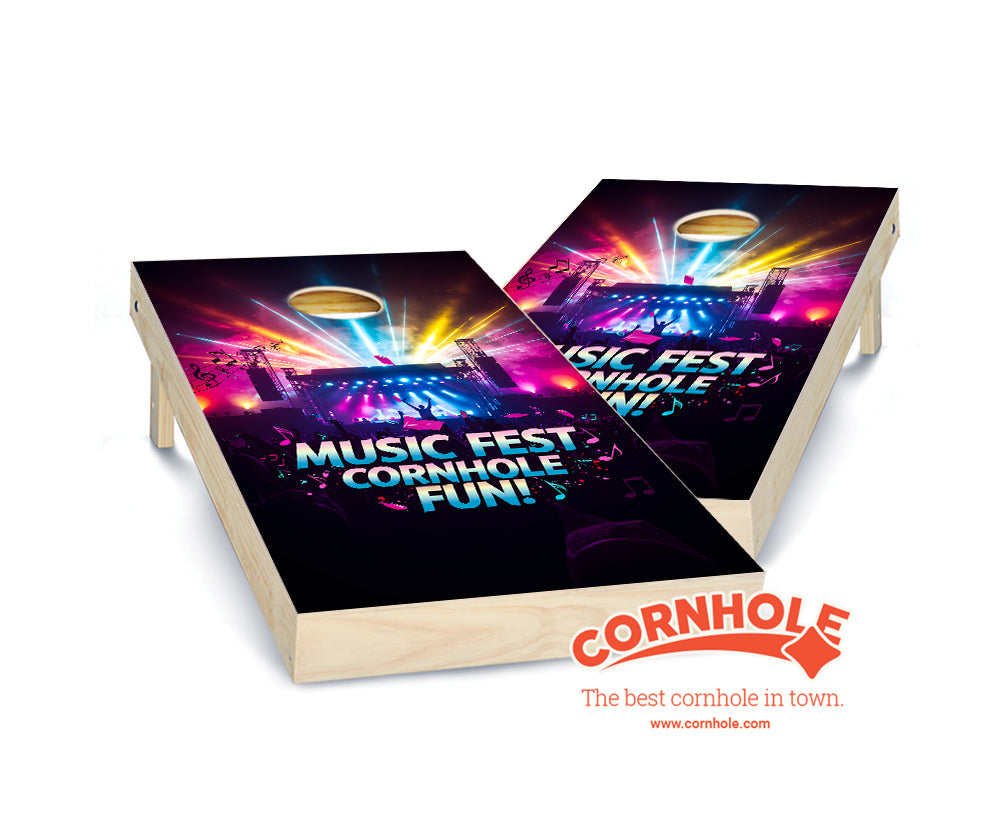 "Music Fest - Cornhole Fun" Cornhole Boards