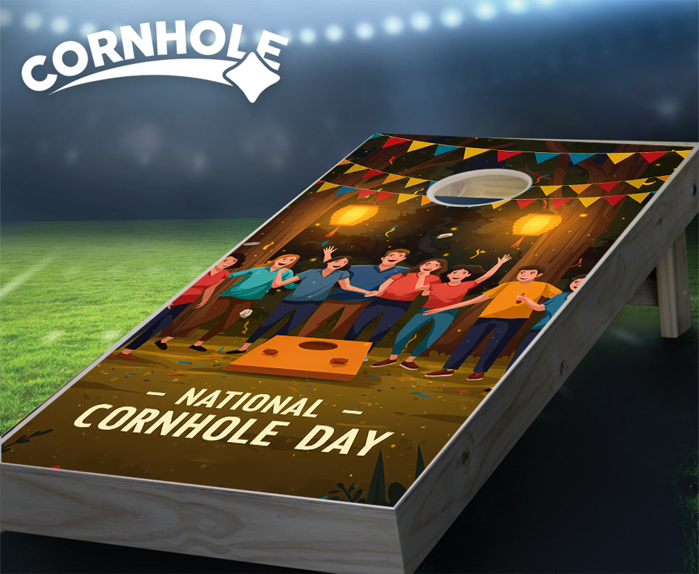 "National Cornhole Day" Cornhole Boards