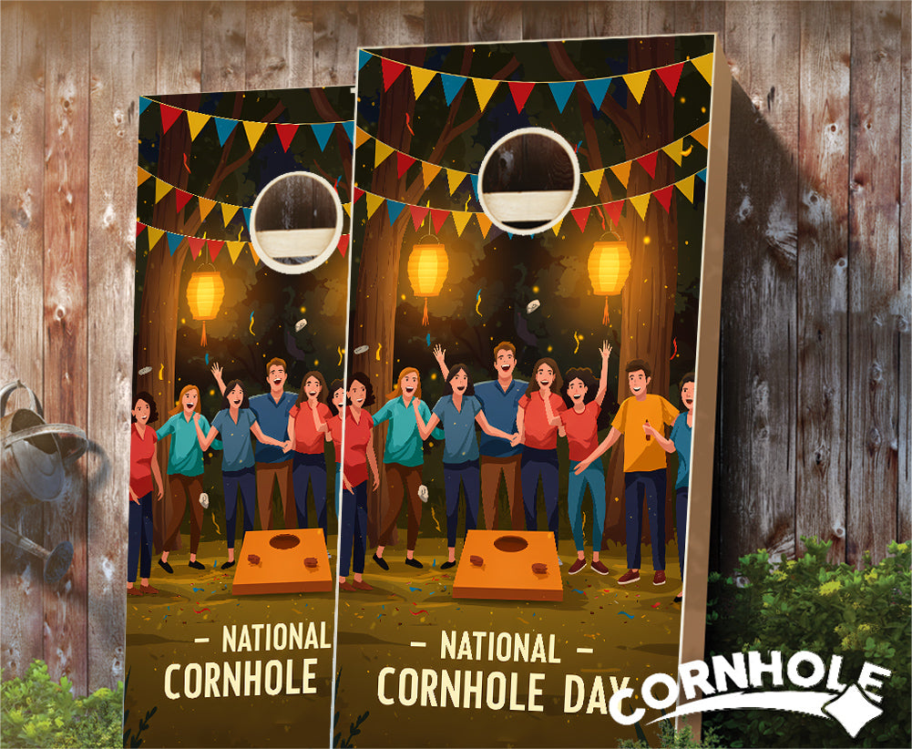 "National Cornhole Day" Cornhole Boards