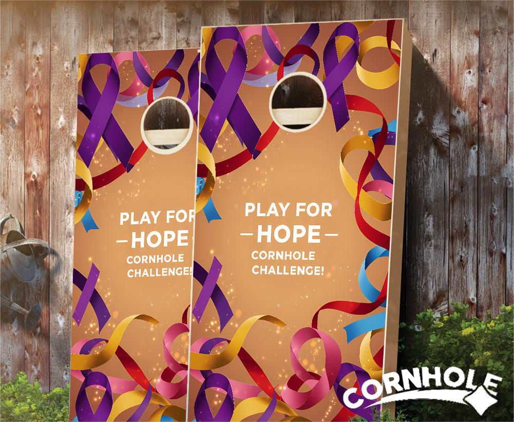 "Play for Hope - Cornhole Fundraiser" Cornhole Boards