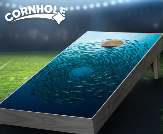 "Tunafish Swirl" Cornhole Boards