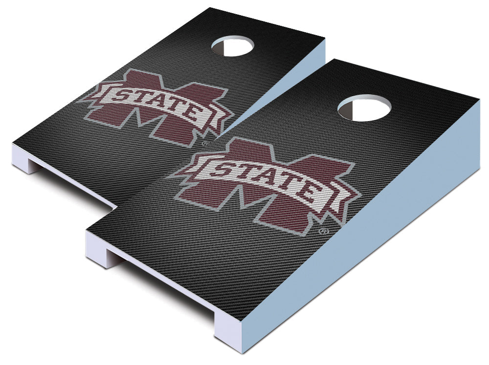 "Mississippi State Slanted" Tabletop Cornhole Boards