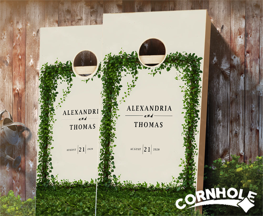 "Botanical Luxe" Cornhole Boards